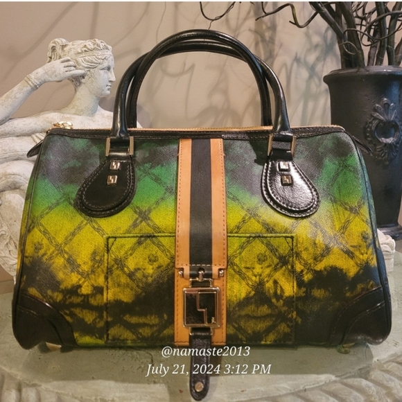 L.A.M.B. By Gwen Stefani Tie-Die Speedy Satchel Luxury Designer Handbag #11 - Picture 2 of 16